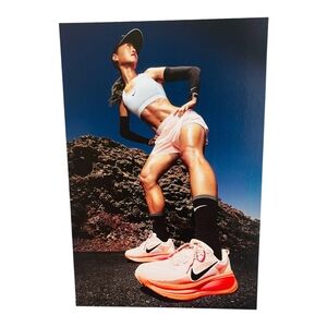 Nike Multicolored Promo Poster 18.5"x12.5" Athletic Stretch Ad Fitness Gym Sign